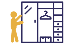 Pictogramme pose meuble sur mesure